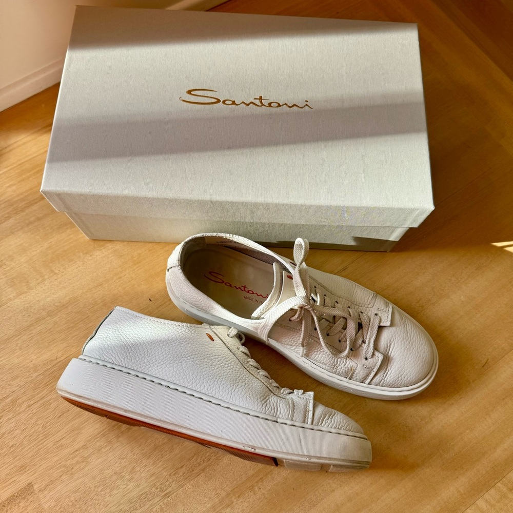 White sneakers SANTONI
